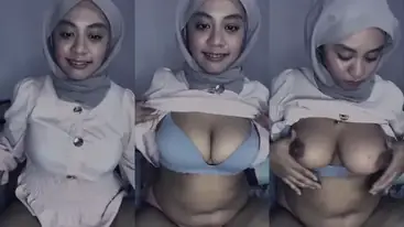 Hijab Abu Pamer Toket Montok Amatir Indo Viral